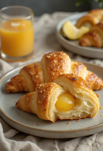 Croissant dứa Hawai’i mới nướng