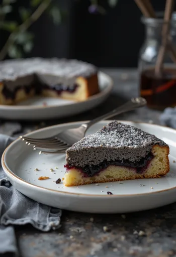 Bánh hạt túc anh cổ điển cắt lát