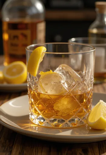 Whiskey mật ong trong ly