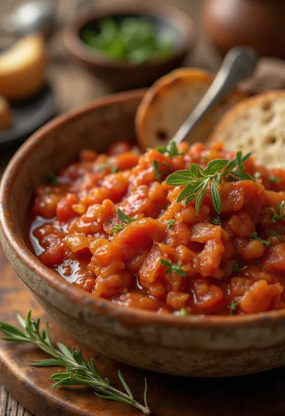 Xốt cà chua paprika hun khói đỏ tươi