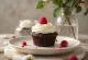 Bánh cupcake sô cô la mâm xôi
