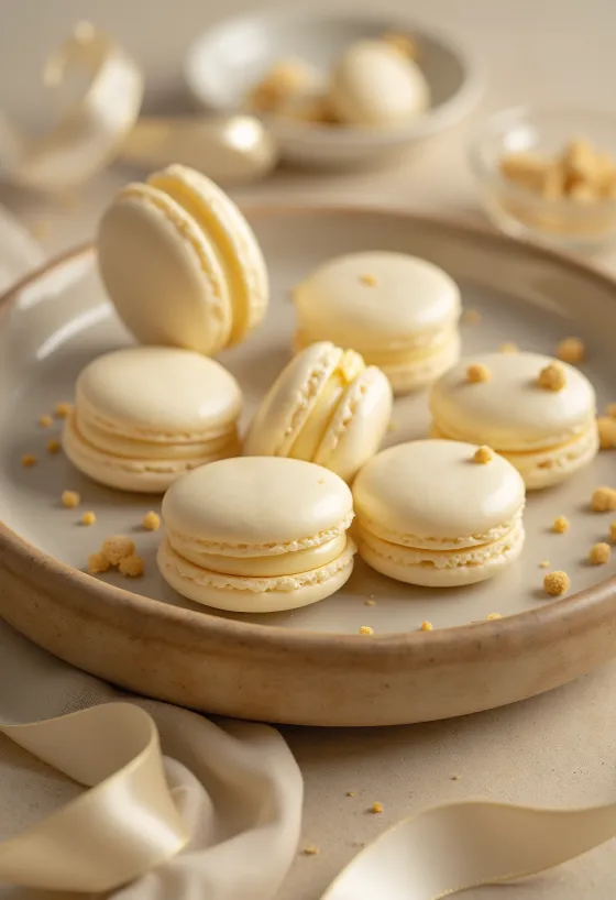 Macaron vị rượu trứng