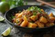 Đậu phụ xào bí đỏ sốt chanh