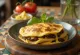 Bánh pupusa Salvador truyền thống với phô mai và đậu