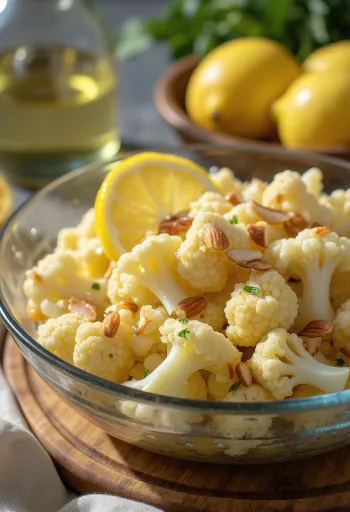 Salad súp lơ trắng chanh tươi