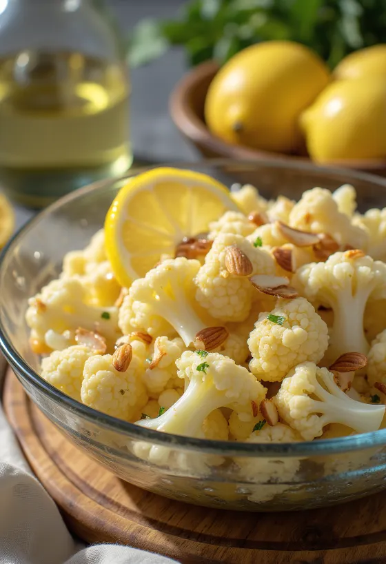 Salad súp lơ trắng chanh tươi