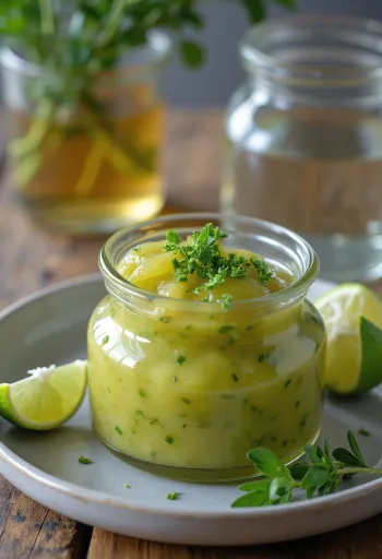 Chutney ngải giấm chanh Tequila trong hũ