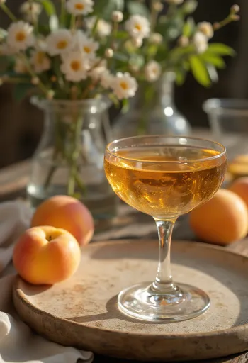 Rượu Pálinka mơ được phục vụ trong chai