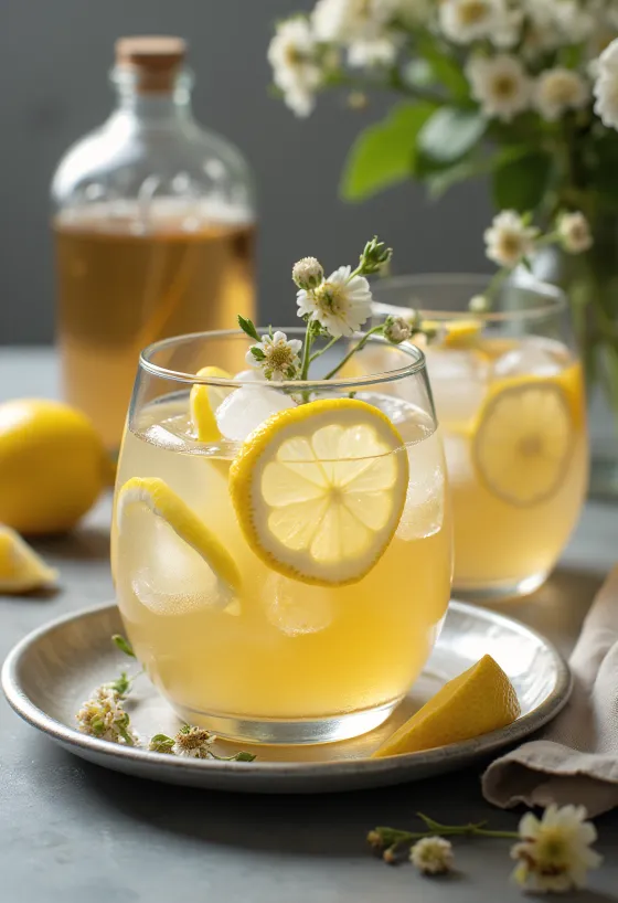 Cider đá hoa cơm cháy được phục vụ tươi mát