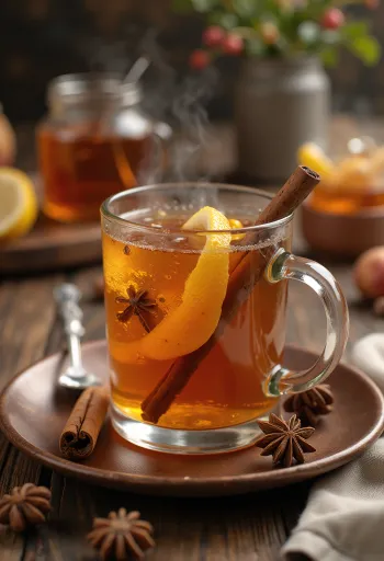 Cốc cider mứt táo ấm áp