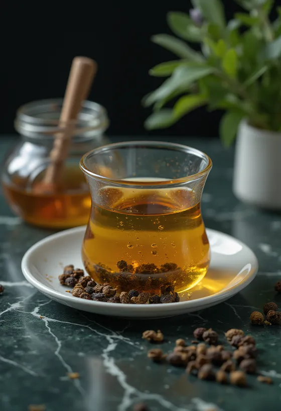 Trà bạc hà được phục vụ tươi mới