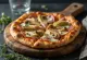 Pizza Capricciosa chay với nguyên liệu thực vật được phục vụ