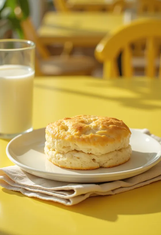 Scone nước cốt dừa vani đã dọn ra