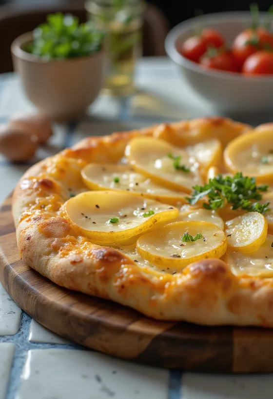 Pizza phô mai raclette Thụy Sĩ