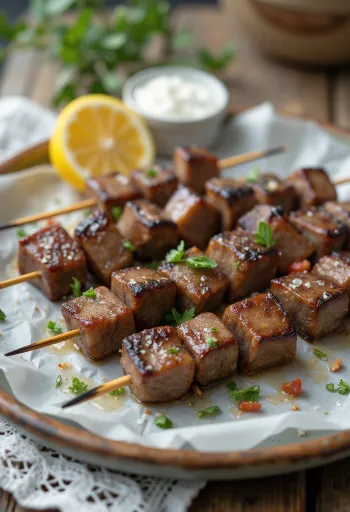 Arrosticini, xiên cừu Ý truyền thống được nướng