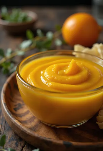 Sốt cam cà ri màu cam sáng rực rỡ