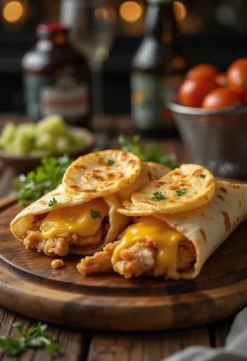 Wrap chiên gà và phô mai