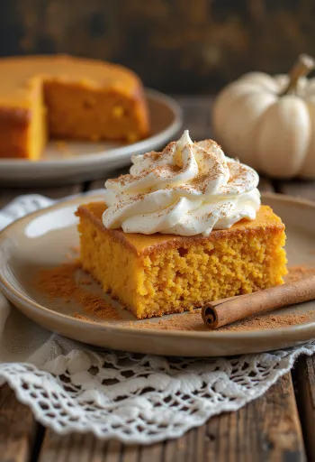 Bánh kem bí đỏ phục vụ