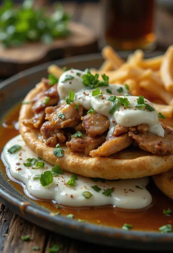 Bánh pita gyros thập cẩm với sốt tzatziki tươi
