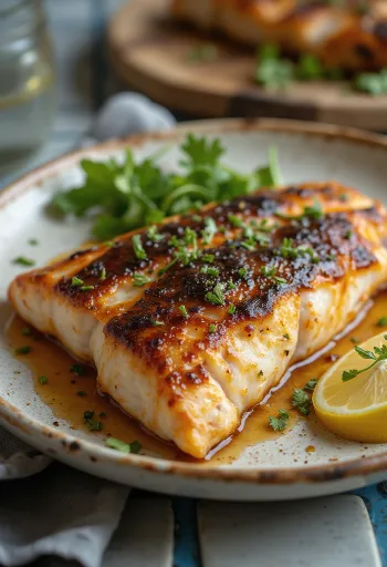 Cá trê hun khói BBQ được bày ra đĩa