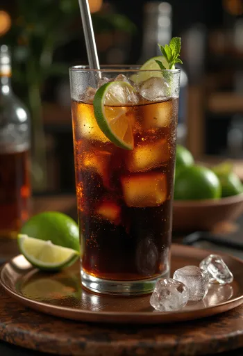 Cocktail Cuba Libre được phục vụ tươi mát
