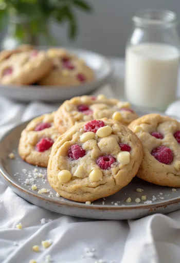 Bánh quy mâm xôi mới nướng