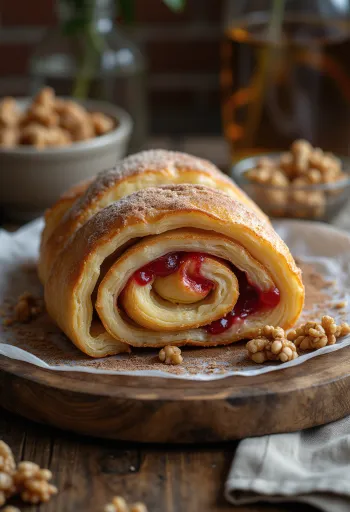 Bánh Ống Khói Mứt được trình bày