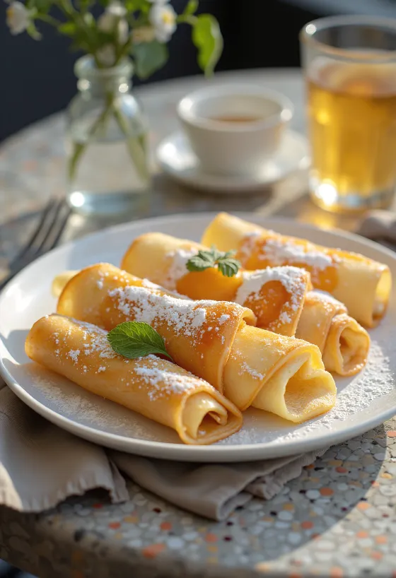 Bánh kếp Hungary được phục vụ