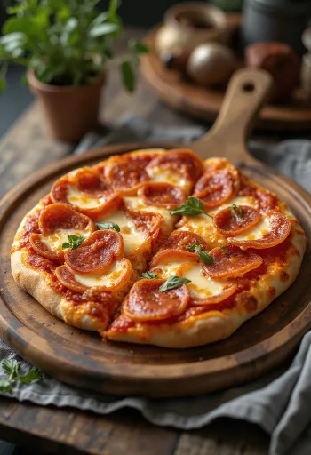 Double pepperoni pizza với cực nhiều xúc xích