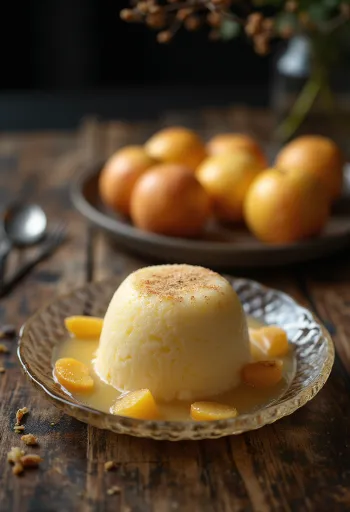 Parfait quả mộc qua đã bày biện