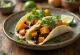Taco Khoai Lang với khoai lang nướng, đậu đen và rau mùi