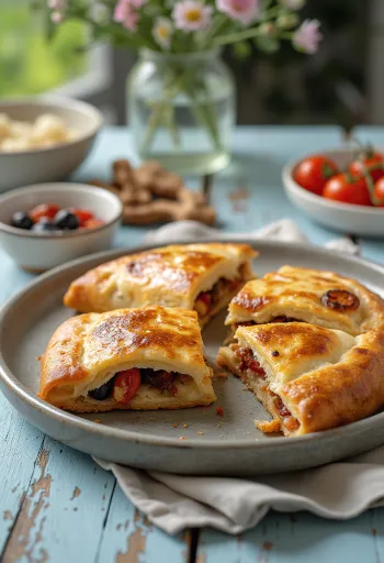Calzone cà chua sấy mới nướng
