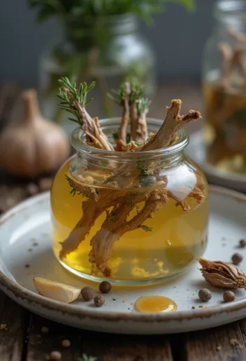 Cỏ xạ hương chua ngọt được phục vụ