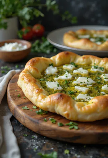 Manakish trình bày đẹp mắt