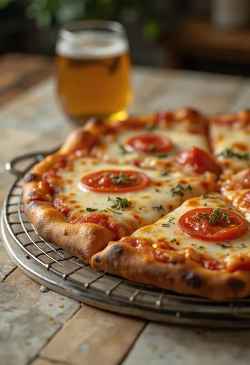 New York Style Pizza đế mỏng và miếng lớn