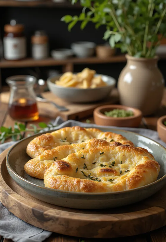 Schüttelbrot - Bánh mì giòn Nam Tyrol được phục vụ