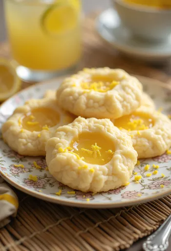 Bánh Linzer chanh mật ong được phục vụ