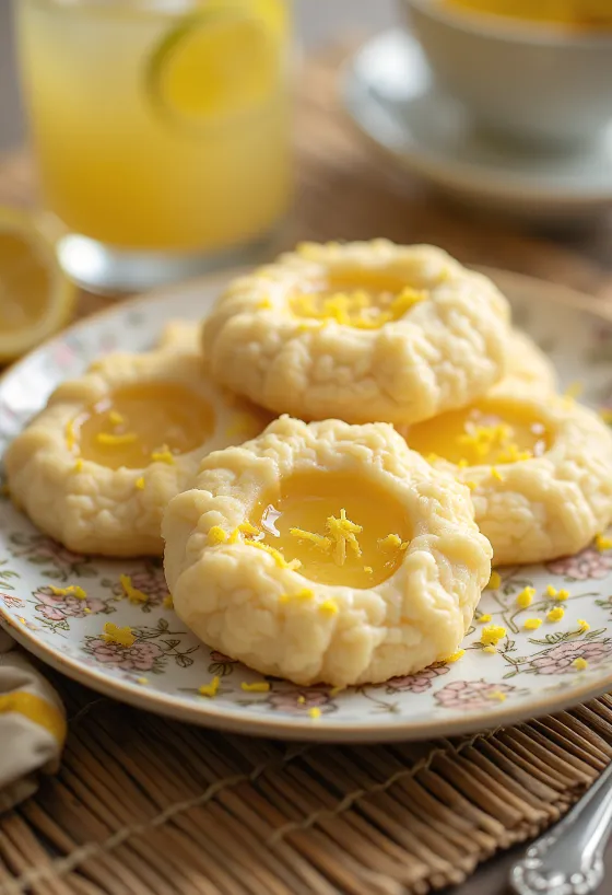 Bánh Linzer chanh mật ong được phục vụ