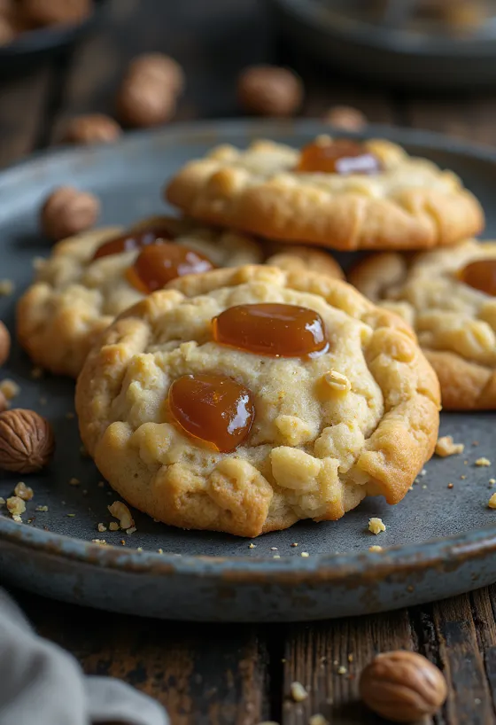 Bánh quy hạt phỉ đường caramel giòn rụm