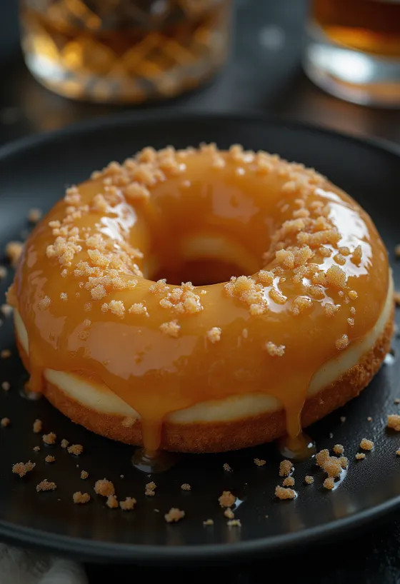 Bánh donut whiskey bóng bẩy