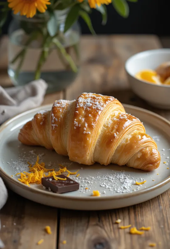 Croissant vodka bày biện đẹp mắt