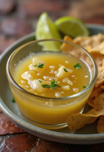 Sốt chanh Tequila được dọn ra