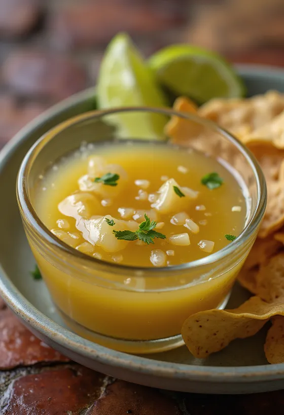 Sốt chanh Tequila được dọn ra