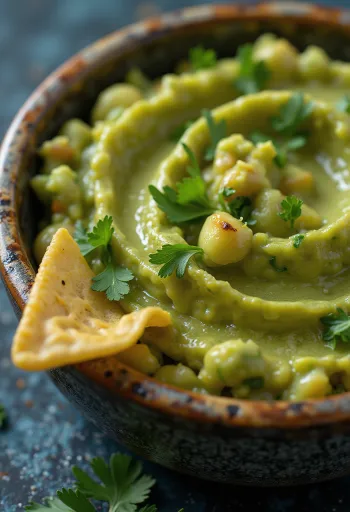 Xốt Guacamole nướng cam chanh ớt BBQ được bày biện