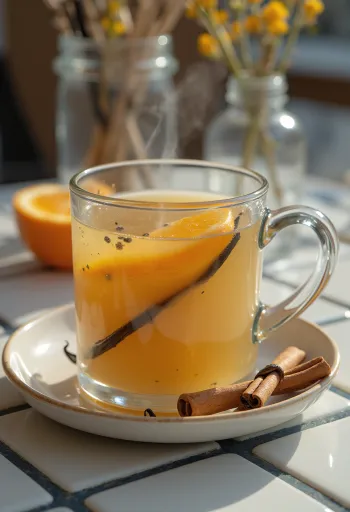 Cider vani trong cốc