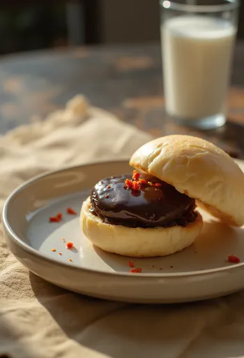 Bánh bao socola ớt đã bày biện