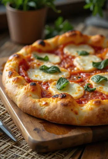 Pizza al Taglio đế dày với phô mai mozzarella