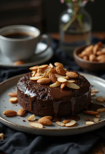 Bánh bông lan hạnh nhân sô cô la nướng BBQ