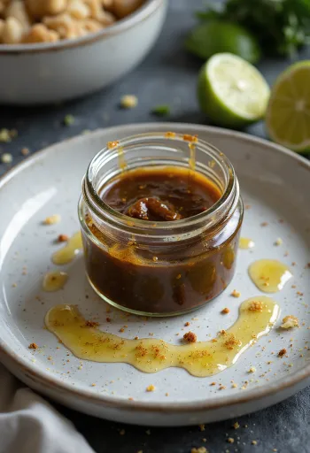 Sốt giấm balsamic chanh cà ri được trình bày