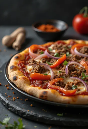 Pizza Algerienne được phục vụ
